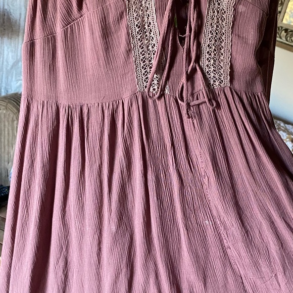 Free People Mini Dress (Mauve) - Picture 4 of 6